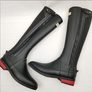 NWOT HUNTER  I  Field Wellesley Rubber Riding Boot 5
